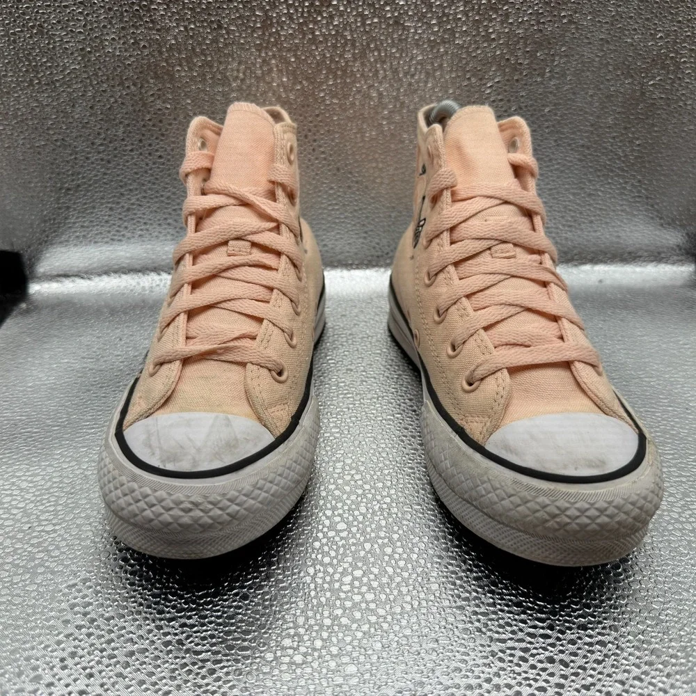 Size 3 Converse CTAS EVA Lift High Butterflies Pink Peach Youth Sneaker A07356C